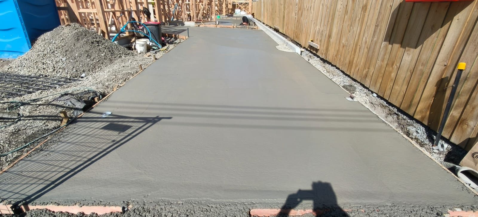 Concrete slab. 187 Aorangi Road