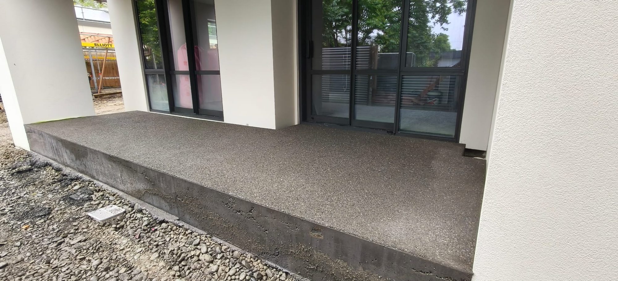 External concrete works. Holly Lea Retirement Village