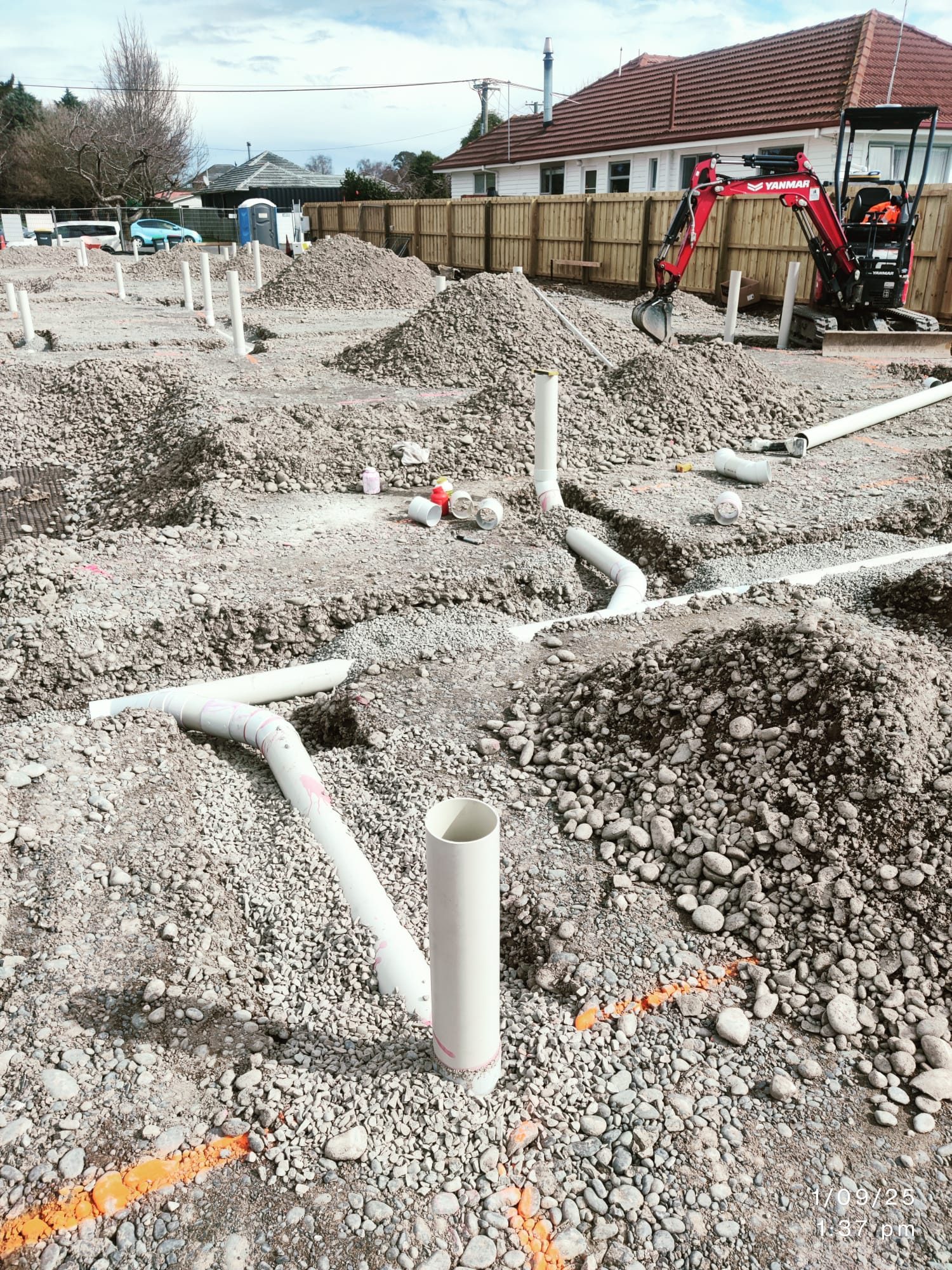 Drainage and foundations. 70 Isleworth Road
