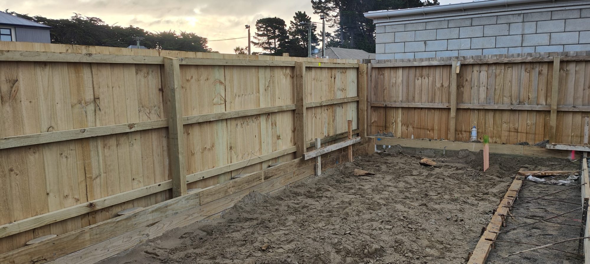 Finished timber wall. 148 Marine Parade