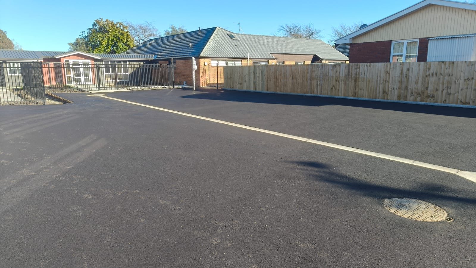 Completed hardstand. Salvation Army